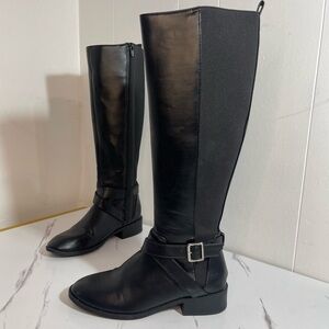 Kelly & Katie Black Knee High Riding Boots Size 6M